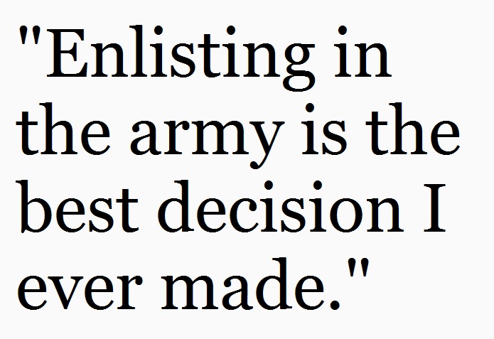 enlisting in army was best decision ever